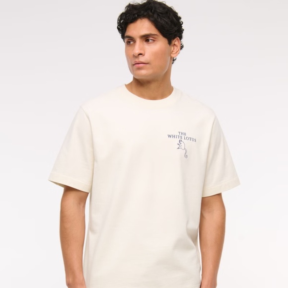 Abercrombie & Fitch Heavyweight The White Lotus Tee - Picture 1 of 6